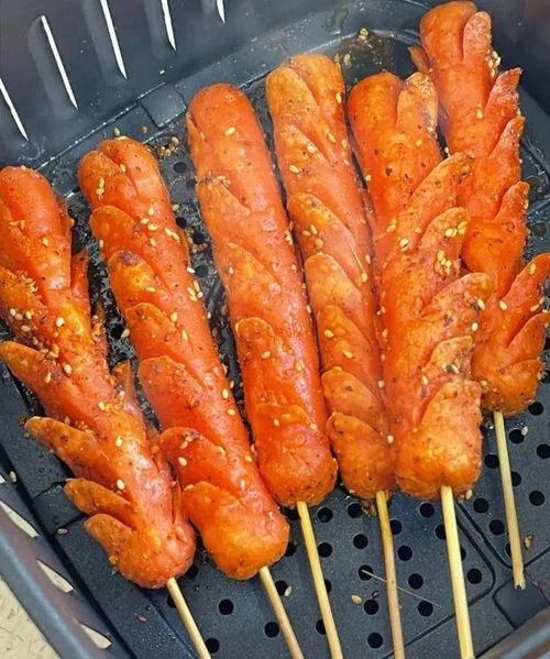 摆摊油炸网红茄子图片,网红美食新宠儿